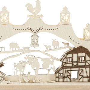 3D-Lichterbogen, 52x30x4,5cm, 7-flammig