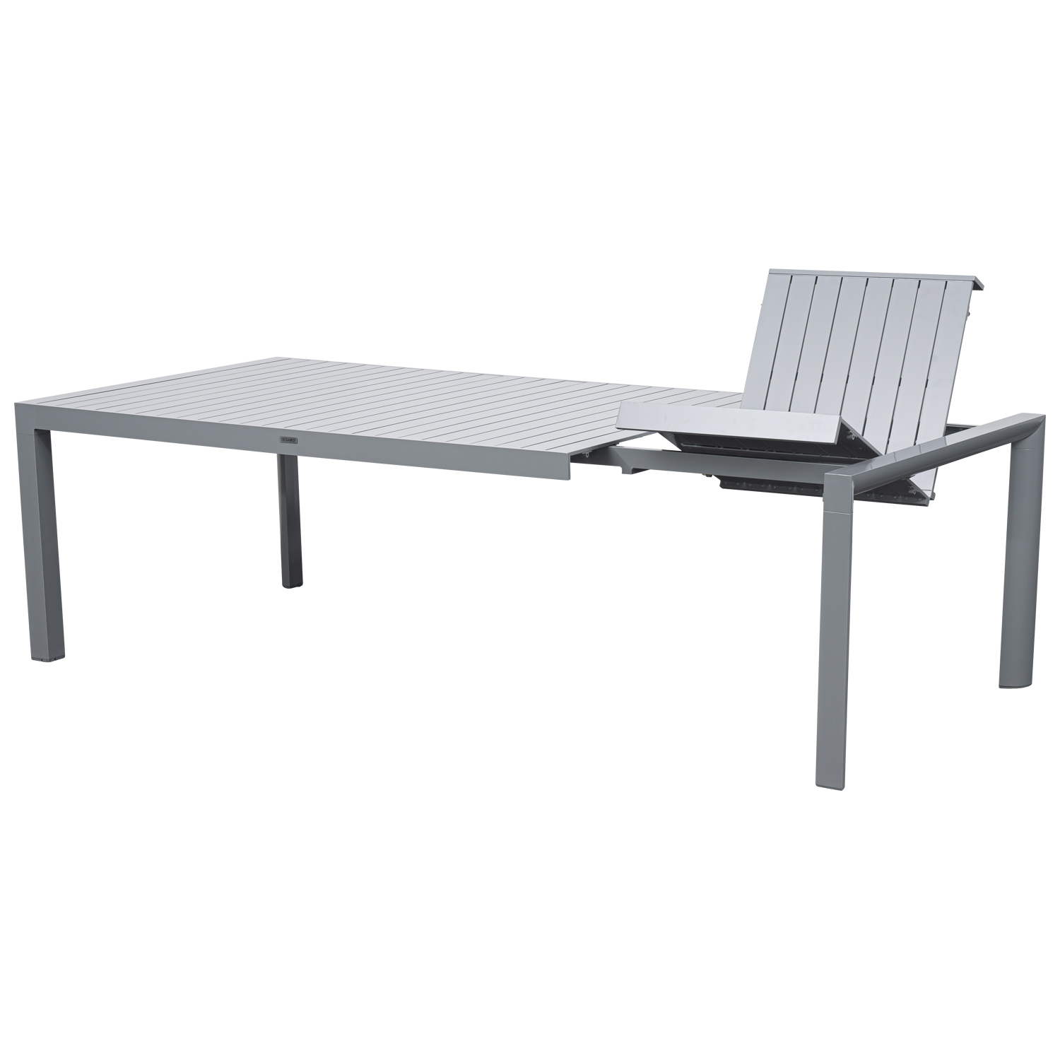 Ausziethsich 195/255x120cm, Alu silbergrau 1 Ausziethsich 195/255x120cm, Alu silbergrau