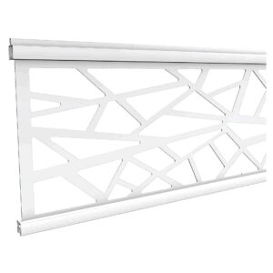 ECOSTECK-Gitterfüllung Design SILBER