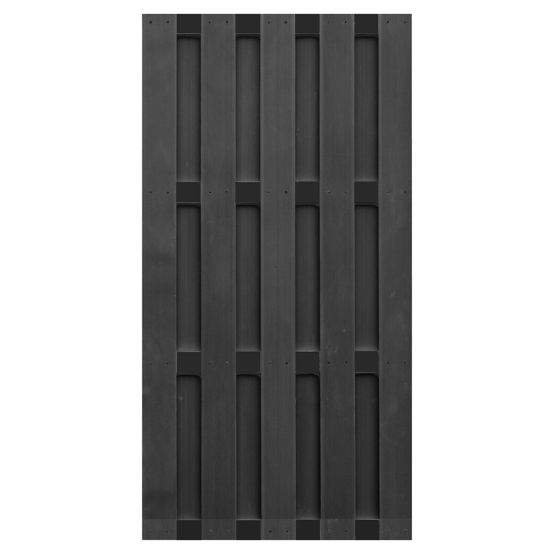 EMDEN-Serie ANTHRAZIT, WPC-Bretterzaun 1 EMDEN-Serie ANTHRAZIT, WPC-Bretterzaun