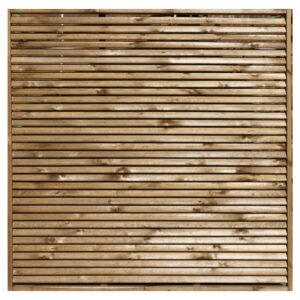 Jalousie-Zaun, braun 180x180 cm