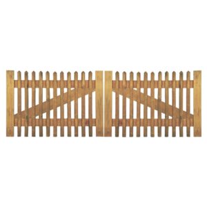 Senkrechtzaun Doppeltor Latten 55 mm