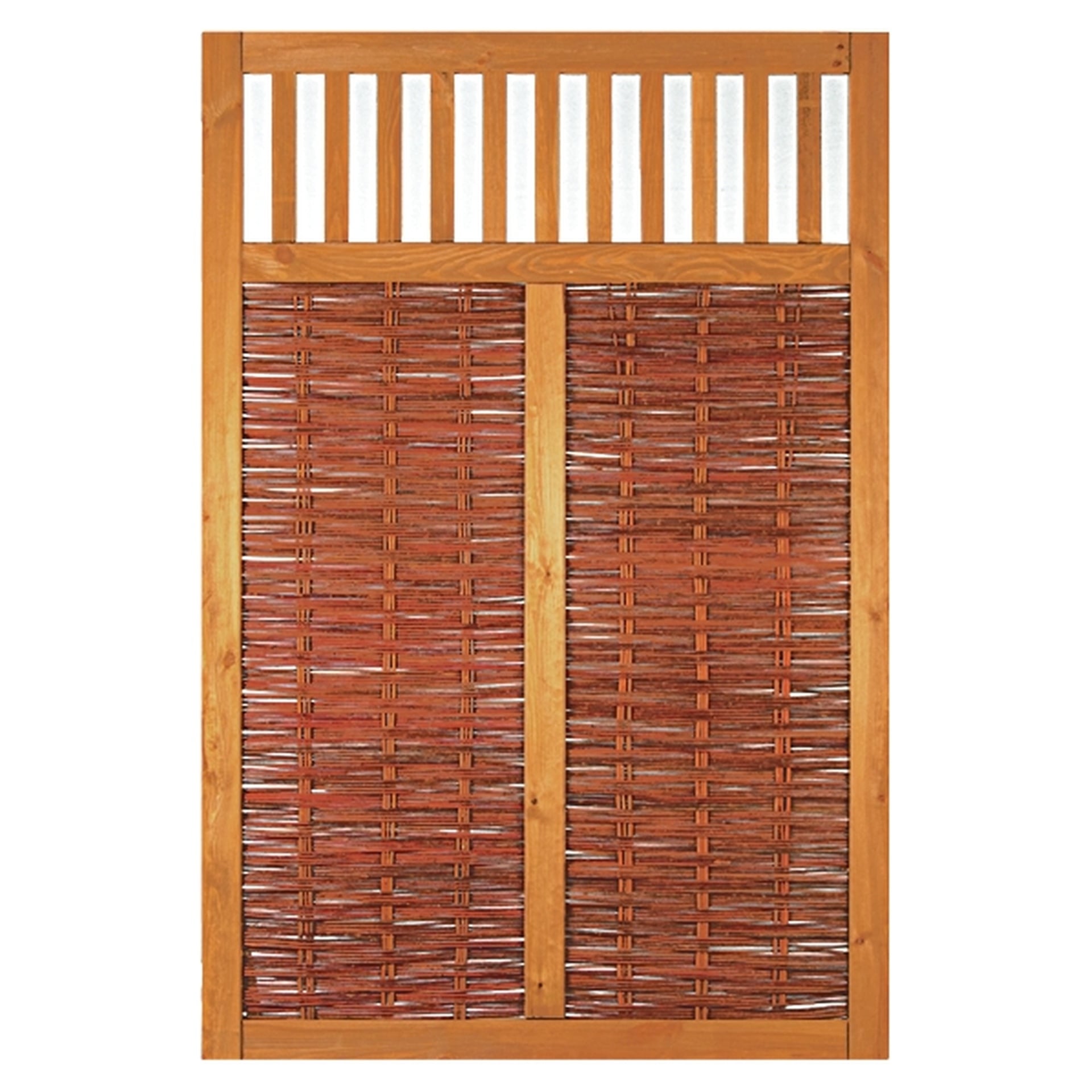 VESUV Weidengeflechtzaun braun 1 VESUV Weidengeflechtzaun braun