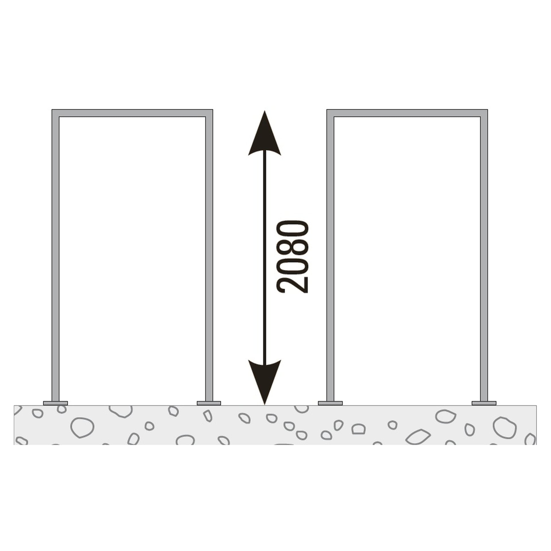 VETRO Pfosten-Zarge, zum Aufschrauben 1 VETRO Pfosten-Zarge, zum Aufschrauben