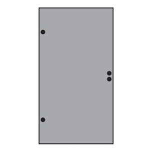 VETRO TÜR-Glasscheibe  987x1800 mm, Vollflächen