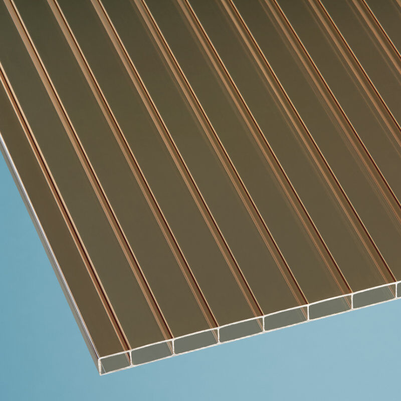 acryl doppelstegplatte anti drop 16 mm breite 980 mm bronze