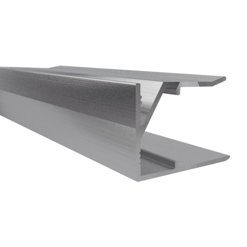 alu abschlussprofil oberer abschluss fuer 16 mm click paneel ungeschlitzt pressblank