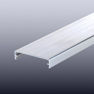 Aluminium Klemmdeckel | für 80 mm Verlegeprofile | Pressblank