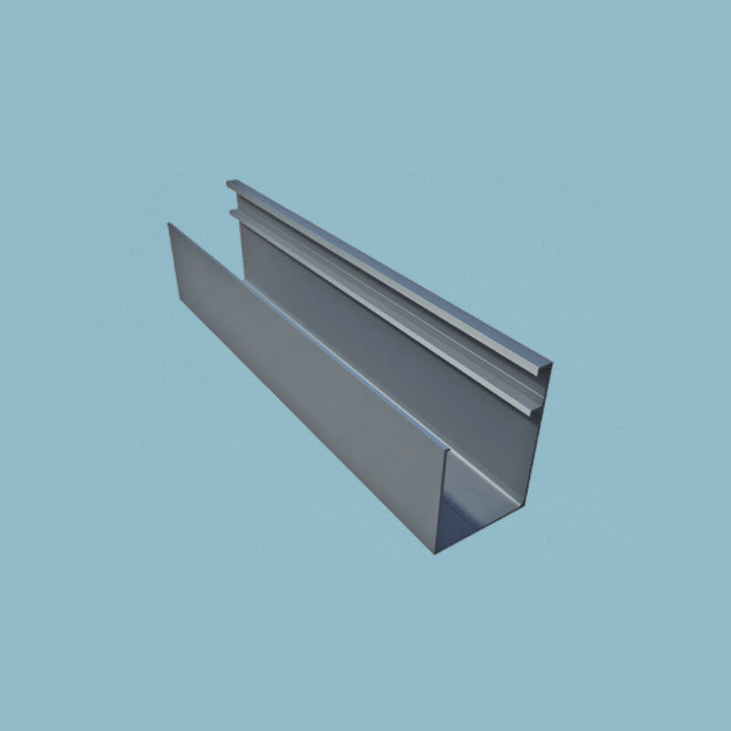 alu rahmenprofil fuer oben und seitlich fuer 40 mm hohlkammerpaneele 6000 mm