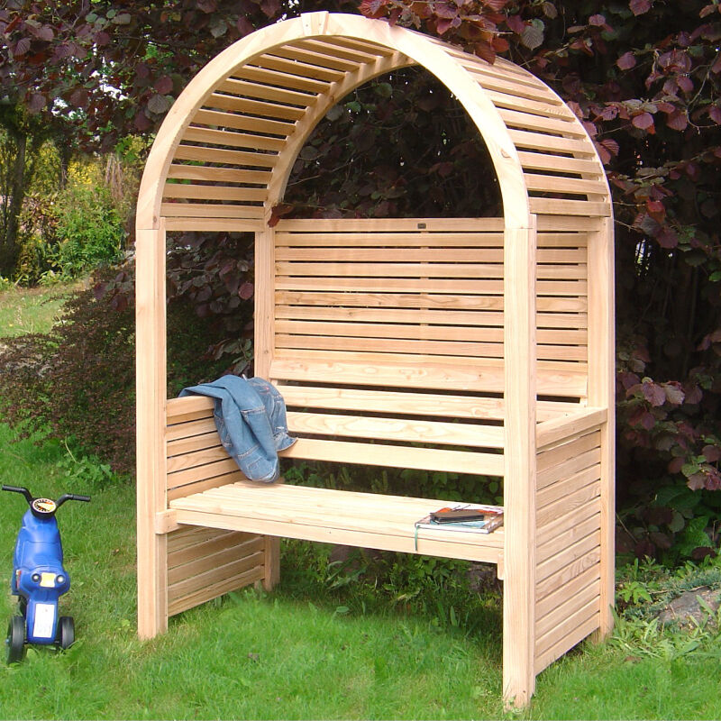 gartenbank relaks mit pergola bogendach