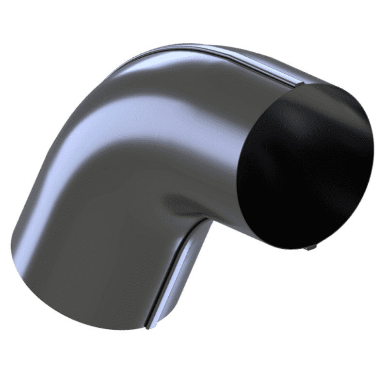 krop stahl dachrinnen fallrohrbogen 60grad 90 mm