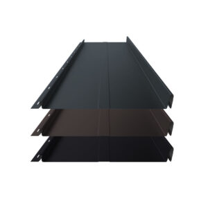 Stehfalz Panel Retro 25 | Dach & Wand | 0,50 mm | Stahl | Prägung | 340 mm Breite | 50 µm ThyssenKrupp Matt Premium