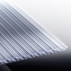 Polycarbonat Stegplatte | Klassik Top X 5-Fach Struktur | 16 mm | Breite 1200 mm | glasklar