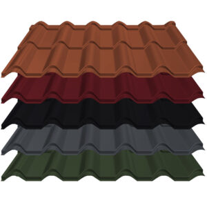 Pfannenblech Diament Eco+ | 0,50 mm | Stahl | Modullänge 350 mm | 25 µm ThyssenKrupp Polyester