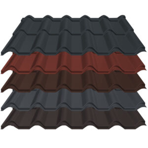 Pfannenblech Diament Eco+ | 0,50 mm | Stahl | Modullänge 350 mm | 50 µm Superior HB