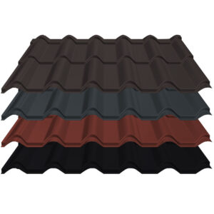 Pfannenblech Diament Eco+ | 0,50 mm | Stahl | Modullänge 350 mm | 36 µm ThyssenKrupp ICE Crystal