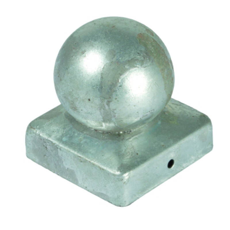 pfostenabdeckung metall kugel 7 x 7 cm feuerverzinkt