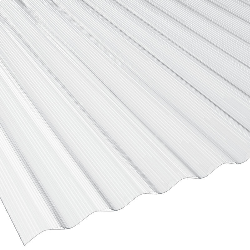 polycarbonat lichtplatte no drop wellplatte 76 18 14 mm breite 1116 mm transparent