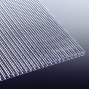 Polycarbonat Doppelstegplatte | Mini | 4 mm | Breite 1050 mm | glasklar