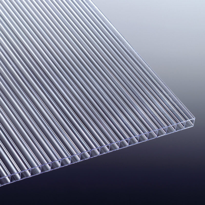 polycarbonat stegdoppelplatte mini glasklar 6mm stark 700mm breit