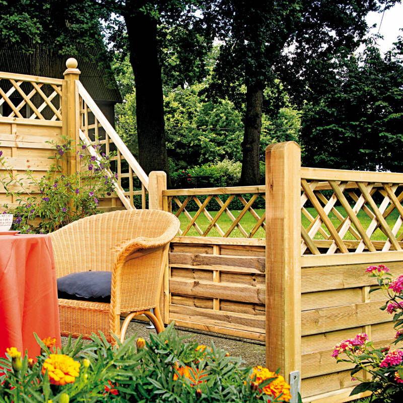 sichtschutzzaun maxi massiv