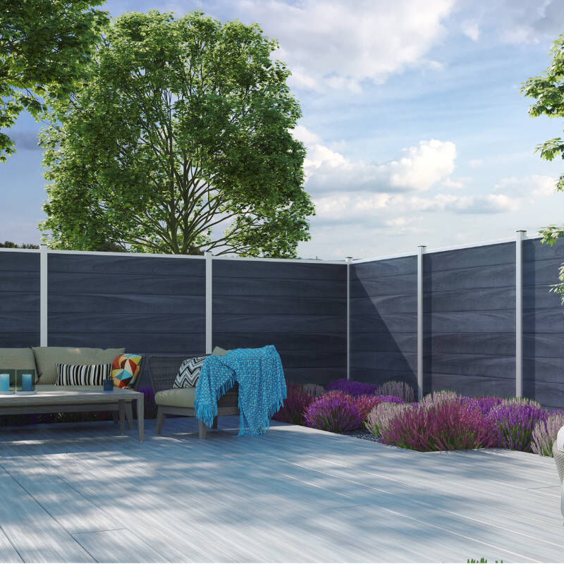 sichtschutzzaun set oeland greystone