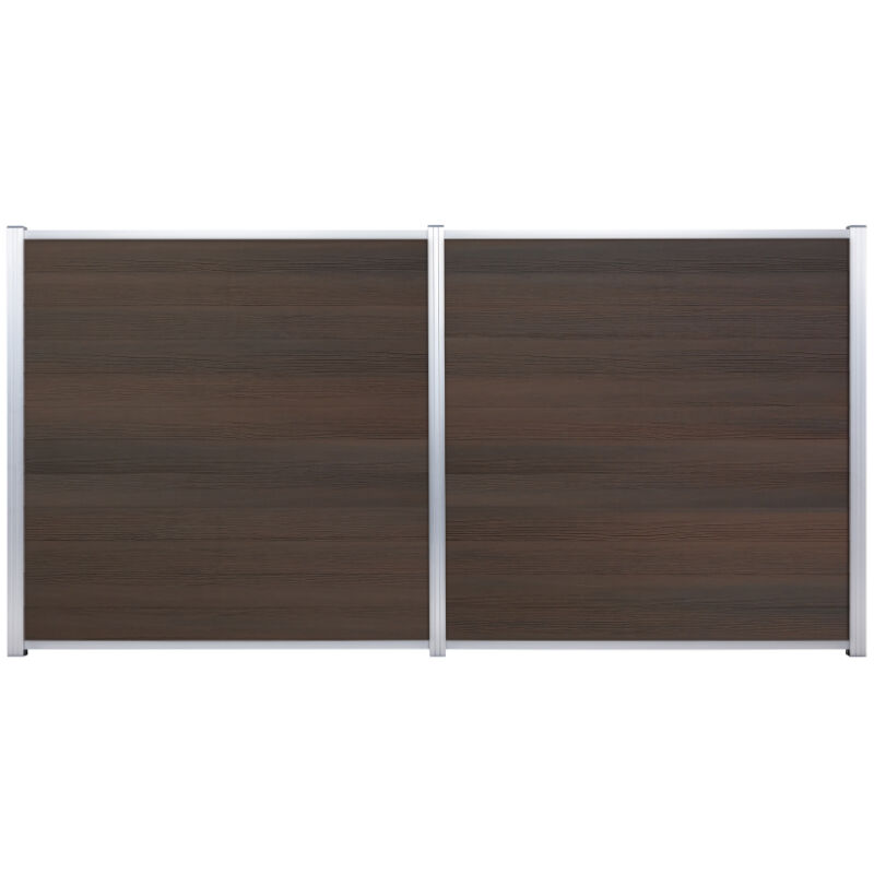 sichtschutzzaun set skaer mokka