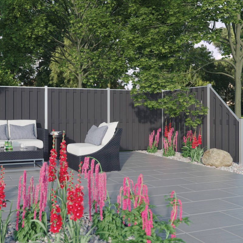 sichtschutzzaun shanghai anthrazit