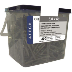 Terrassenschrauben 5 mm TORX Edelstahl C1 400 Stck im Eimer