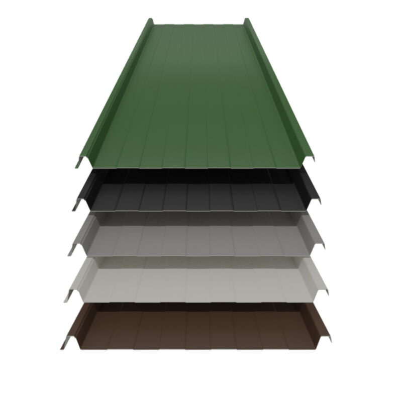 trapezblech 33 500 stahl stehfalz dach 25my polyester 050 mm staerke