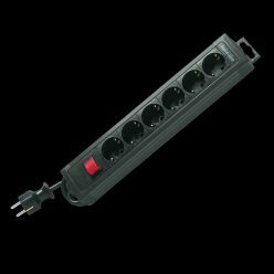 1009846 steckdosenleiste supraline 6 fach