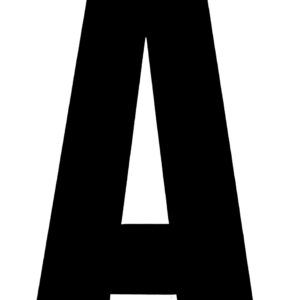 Klebefolien Lettern/Großbuchstaben schwarz