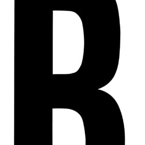 Klebefolien Lettern/Großbuchstaben schwarz