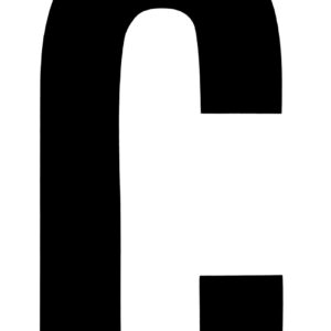 Klebefolien Lettern/Großbuchstaben schwarz