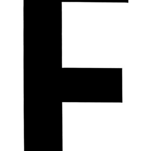 Klebefolien Lettern/Großbuchstaben schwarz