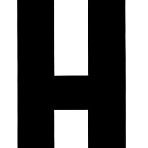 Klebefolien Lettern/Großbuchstaben schwarz