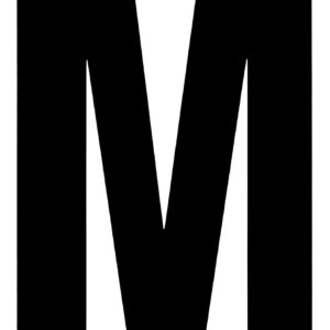 Klebefolien Lettern/Großbuchstaben schwarz