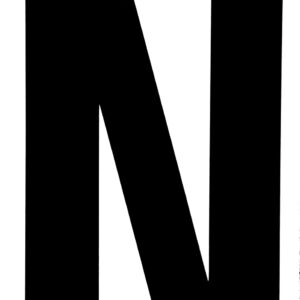 Klebefolien Lettern/Großbuchstaben schwarz