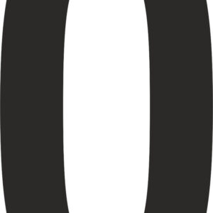 Klebefolien Lettern/Großbuchstaben schwarz