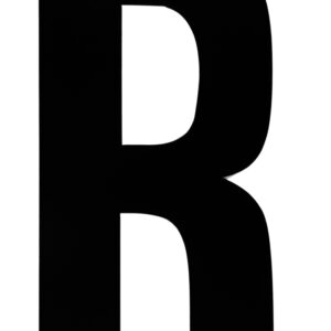 Klebefolien Lettern/Großbuchstaben schwarz