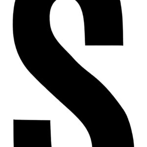 Klebefolien Lettern/Großbuchstaben schwarz