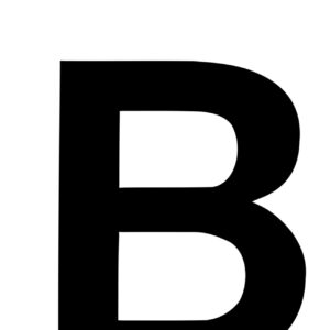 Klebefolien Lettern/Großbuchstaben schwarz