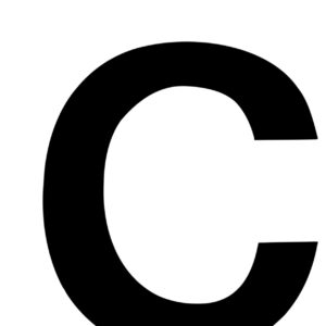 Klebefolien Lettern/Großbuchstaben schwarz