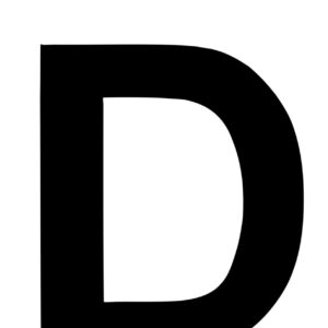 Klebefolien Lettern/Großbuchstaben schwarz