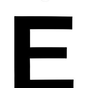 Klebefolien Lettern/Großbuchstaben schwarz