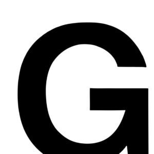 Klebefolien Lettern/Großbuchstaben schwarz