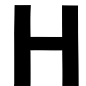 Klebefolien Lettern/Großbuchstaben schwarz