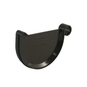 Endstück für halbrunde Dachrinne