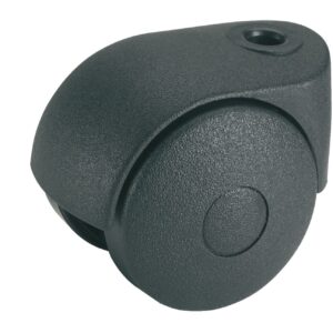 Doppelrolle 40 mm KS-schwarz Rueckenloch