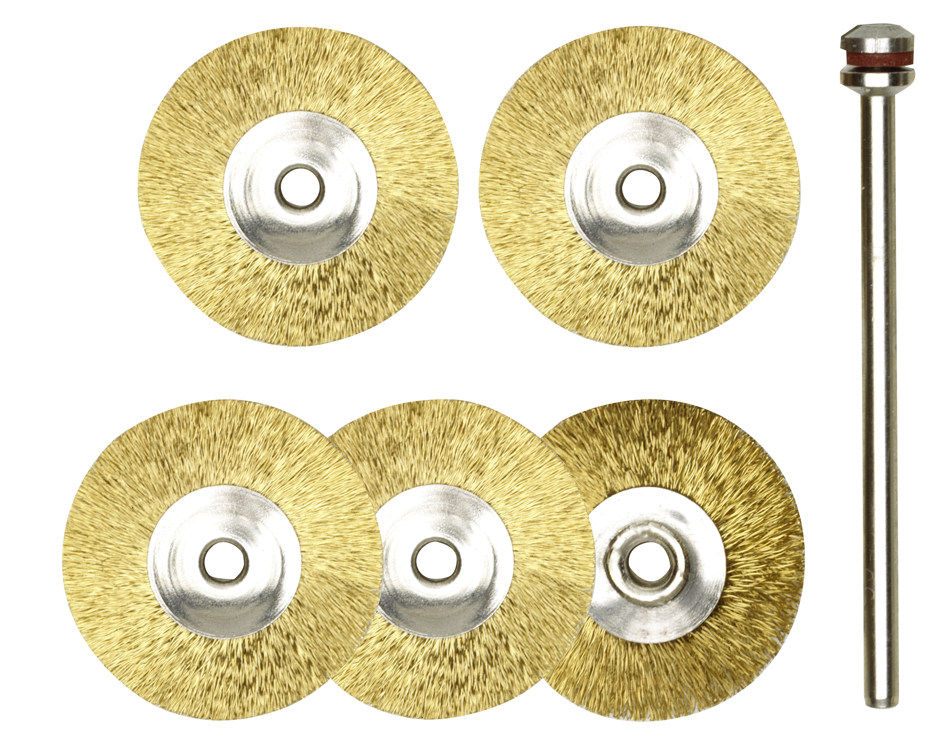 1203033 drahtbuersten messing d 22mm a 5 stueck